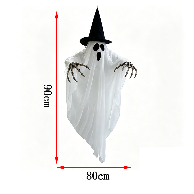 Halloween Glowing Skeleton Ghost Hanging Decoration - Cloth - product details
