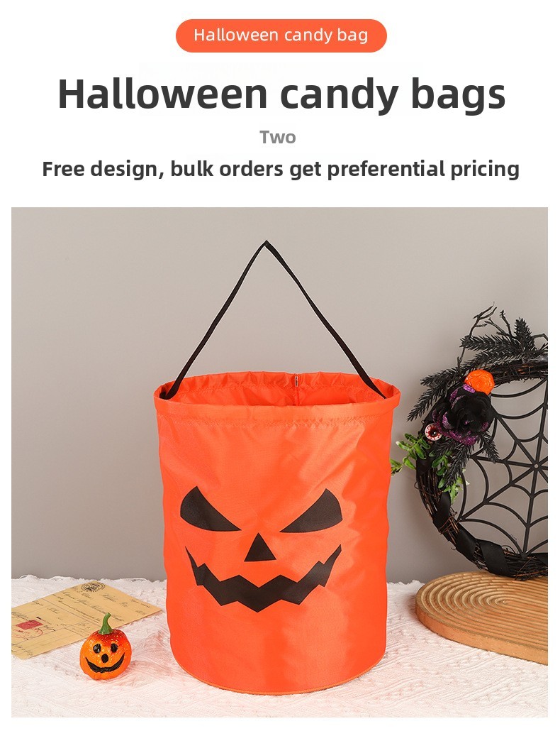 Halloween Pumpkin Candy Tote Bag - Non-woven fabric - product details