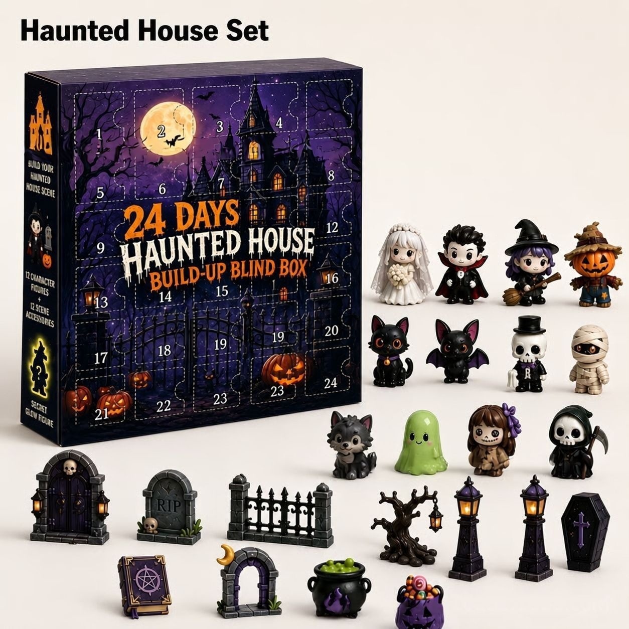 Halloween Surprise Countdown Calendar Set