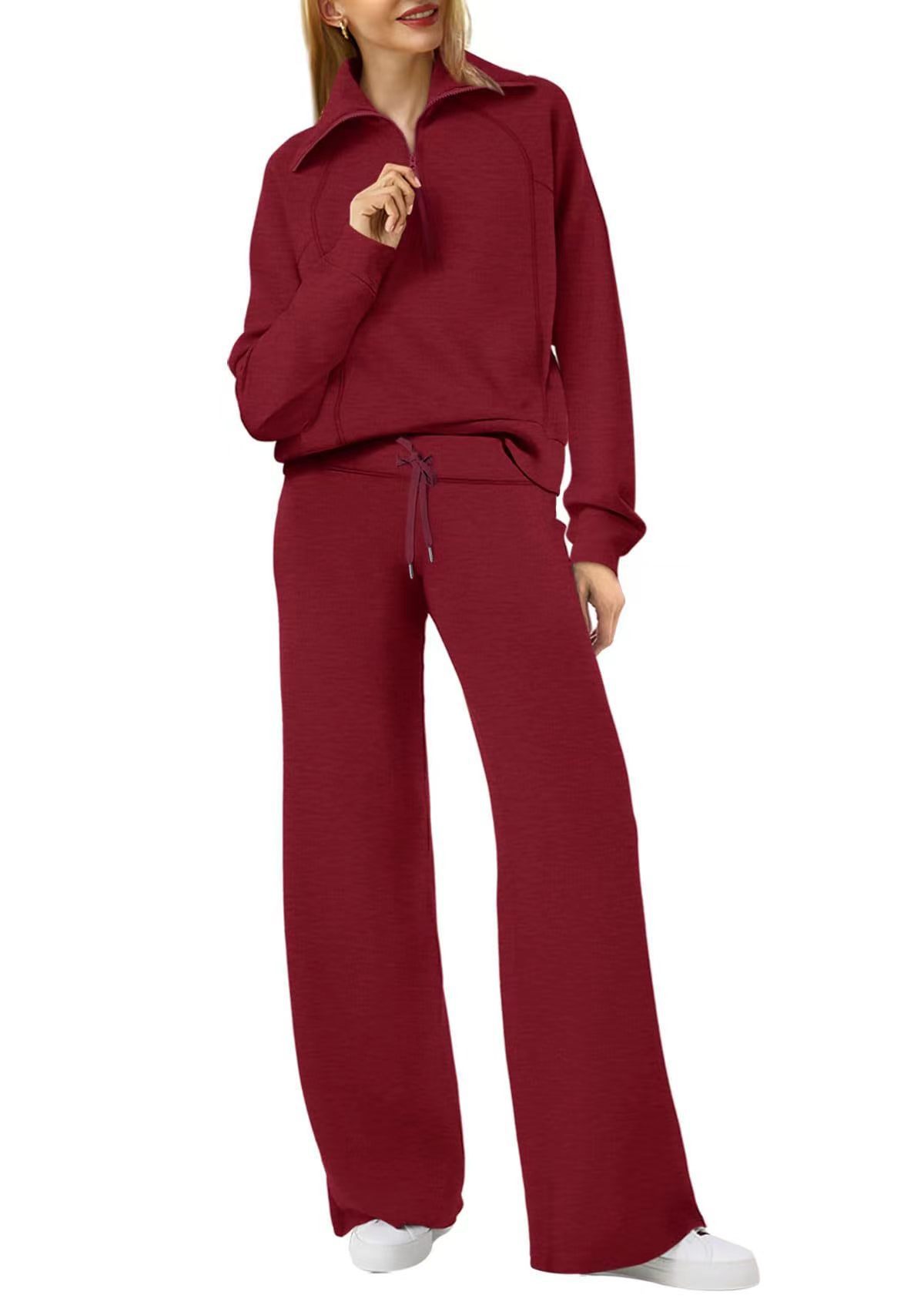 Women’s matching pants set side view