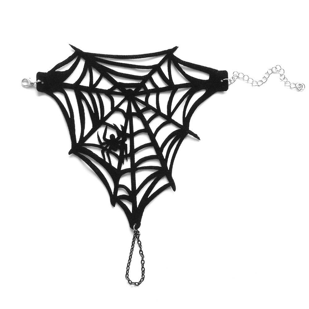 Spider web hand chain close-up