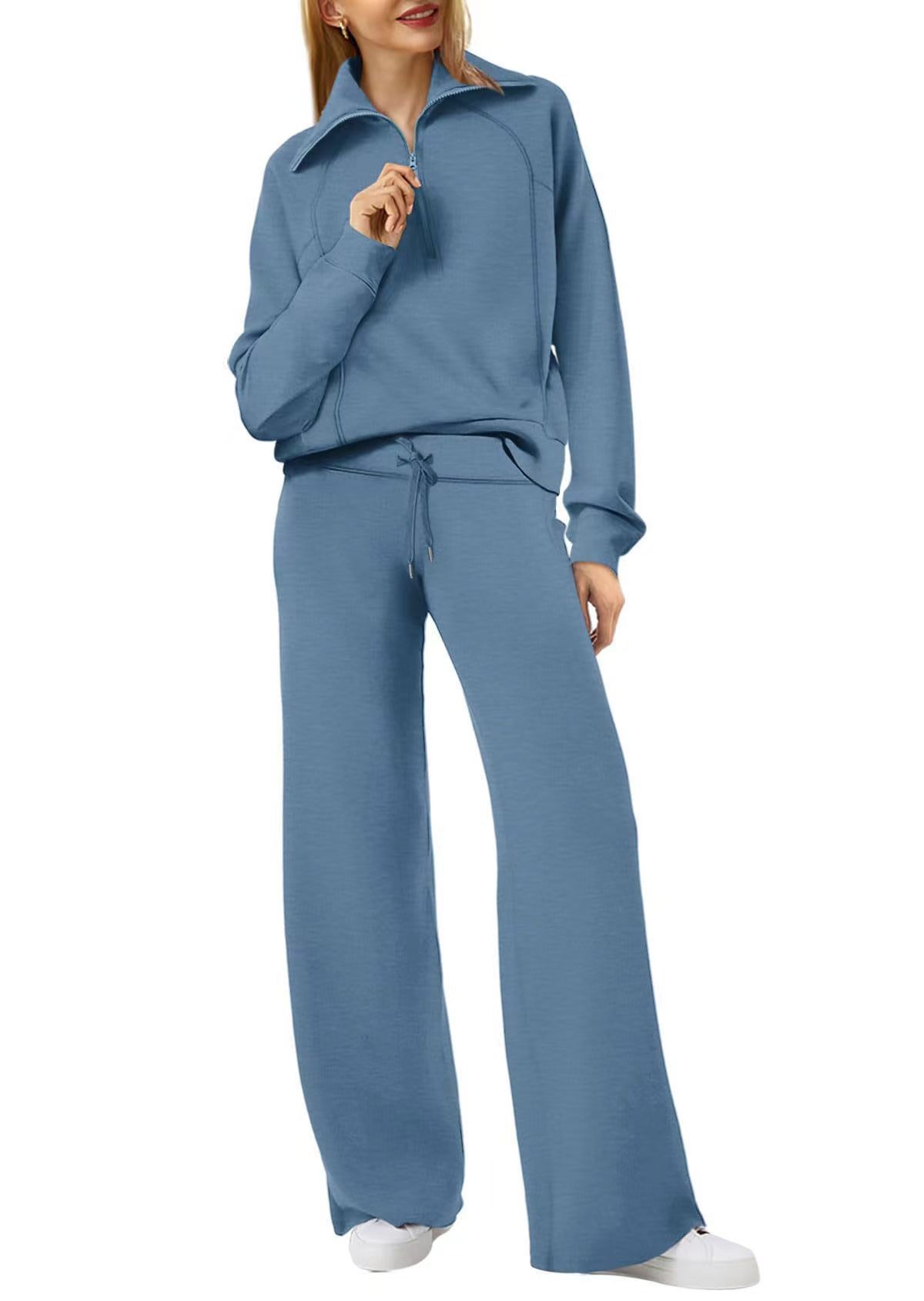 Women’s polyester sweatshirt and pants set