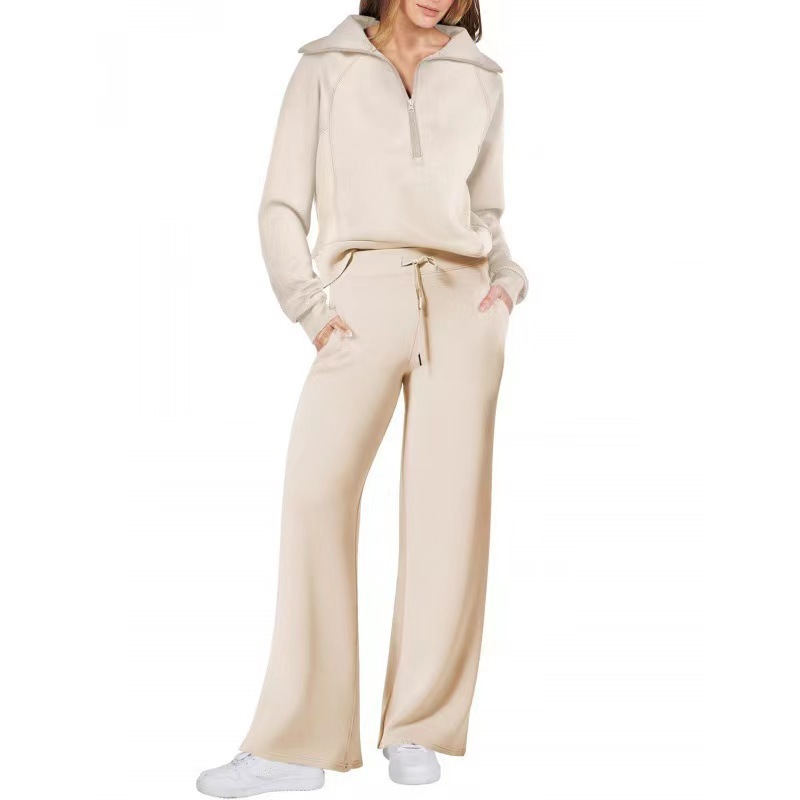 Matching sweatshirt and pants color options