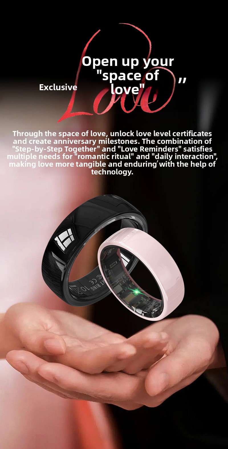 ELVYNHEALTH — Lily Ceramic Smart Ring — Sleep Tracking product information
