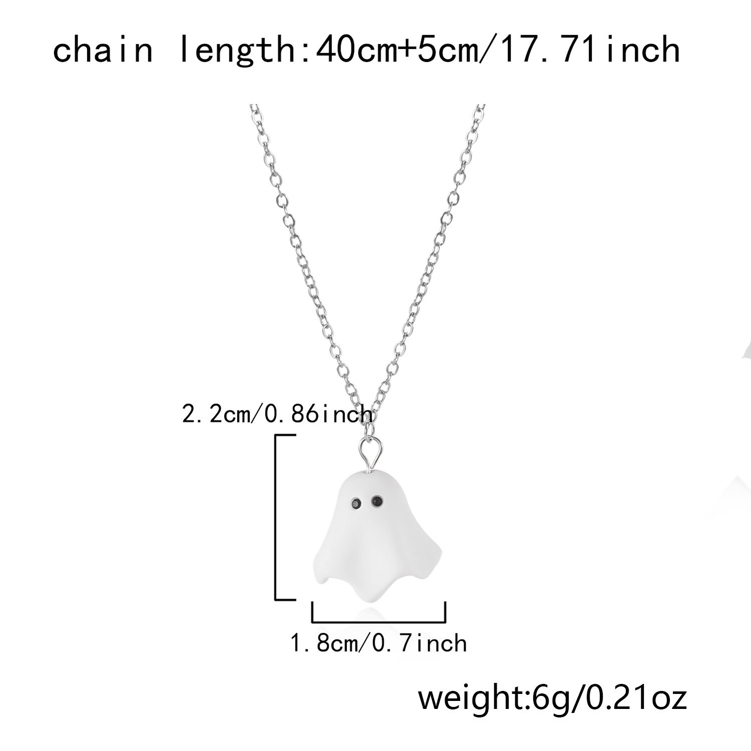 Halloween Ghost Necklace and Earring Set