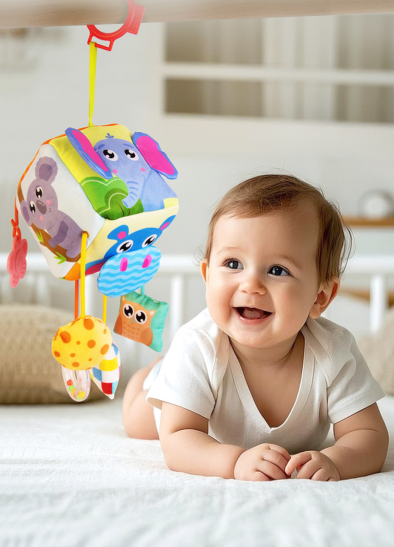 Baby Stroller Hanging Fabric Pull-Tissue Sensory Toy – image 16