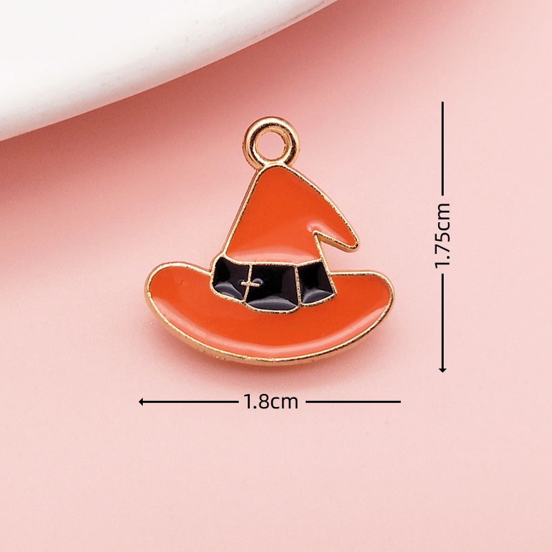 Halloween Funny Alloy Pendant DIY Cartoon Pumpkin Bat Charm