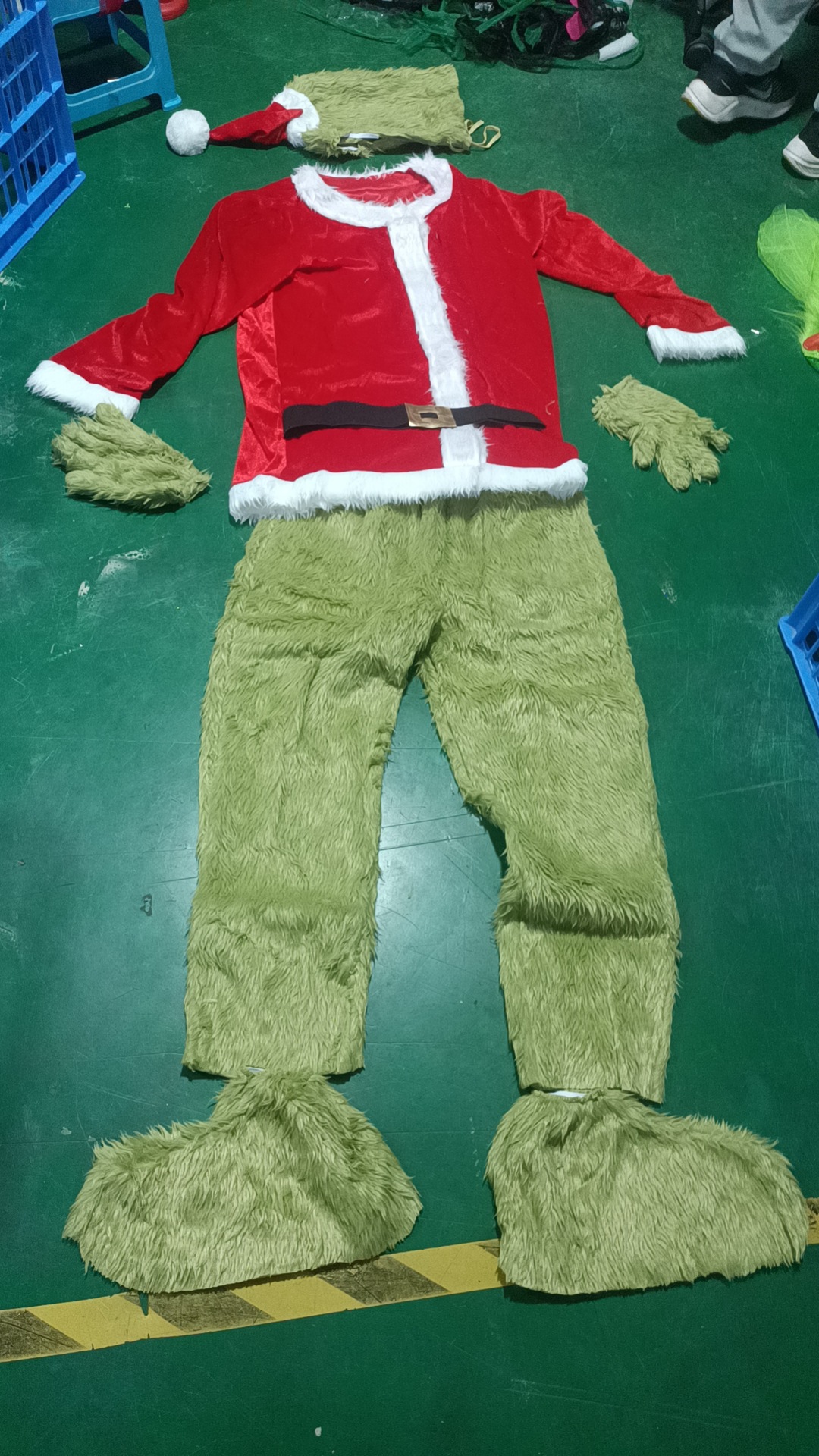 Halloween hit green monster Grinch cosplay costume