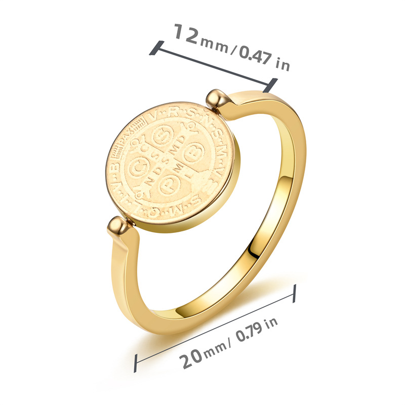 Stainless steel rotating ring styling