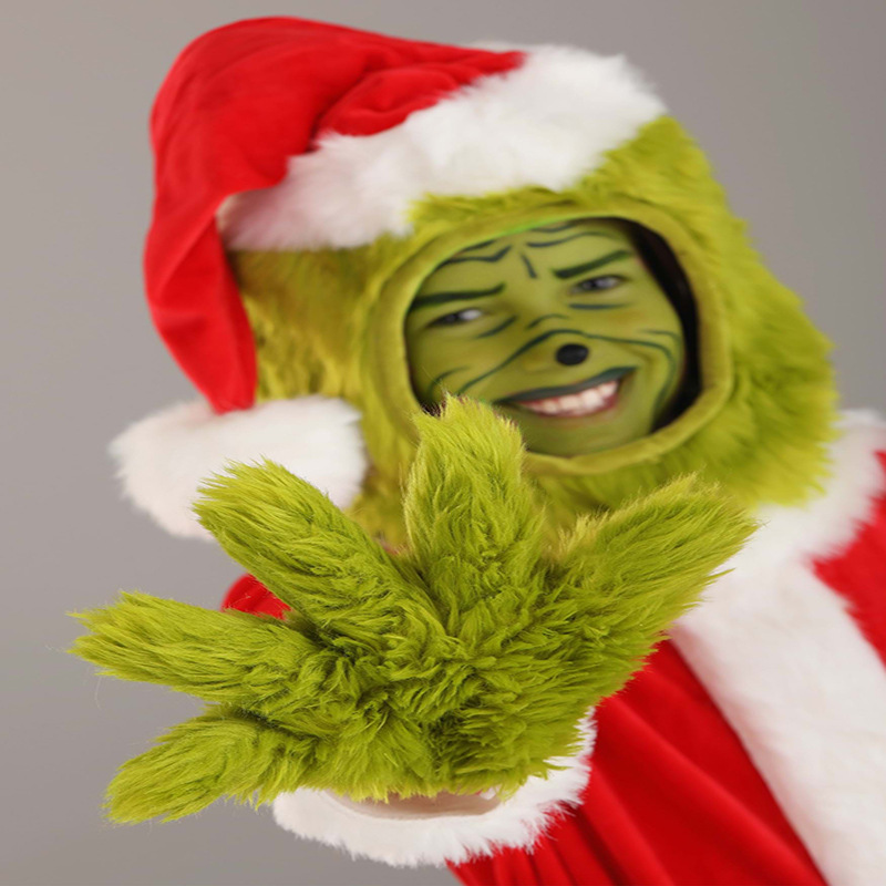Halloween hit green monster Grinch cosplay costume