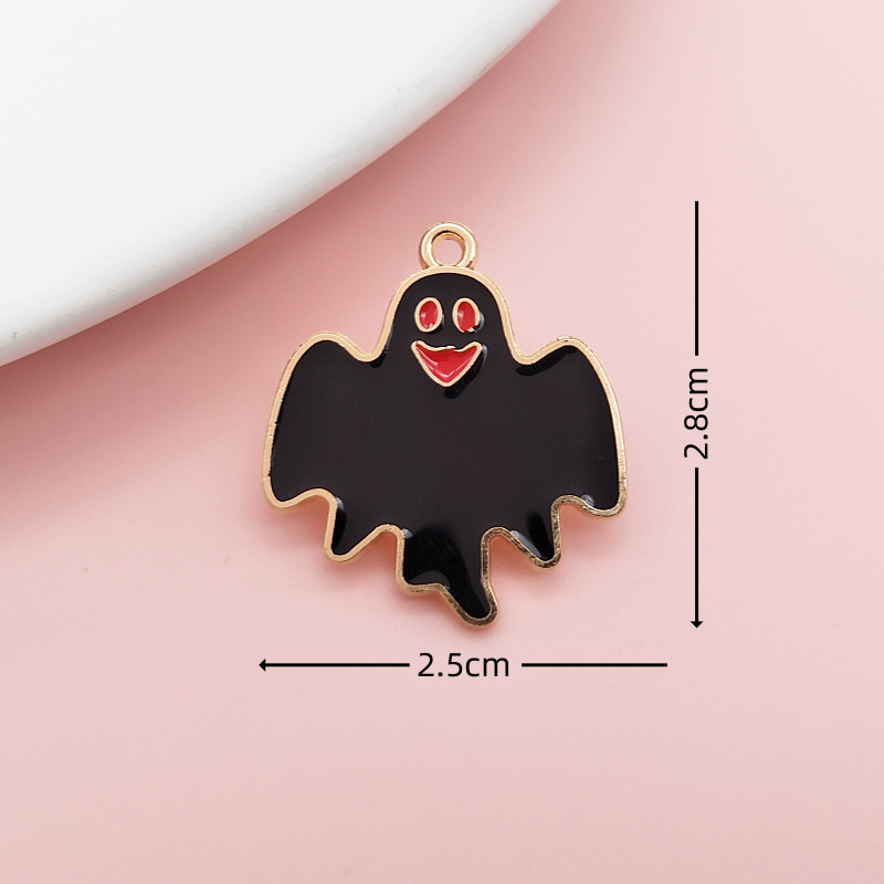 Halloween Funny Alloy Pendant DIY Cartoon Pumpkin Bat Charm