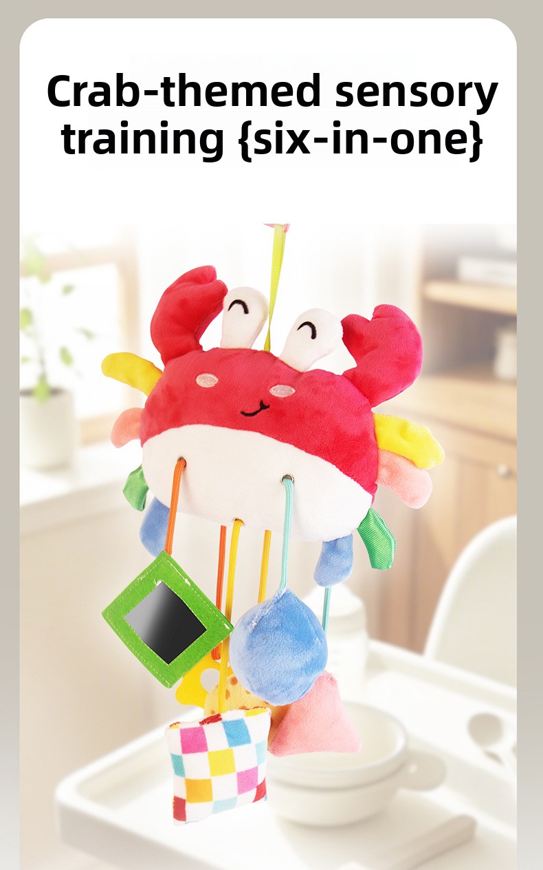 Baby Stroller Hanging Fabric Pull-Tissue Sensory Toy – image 13