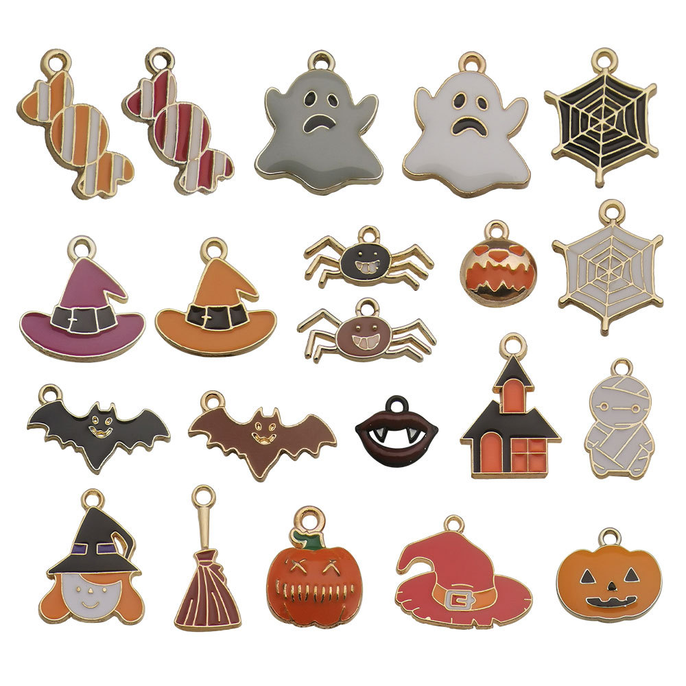 Halloween Oil Drip Alloy Charms Pendant