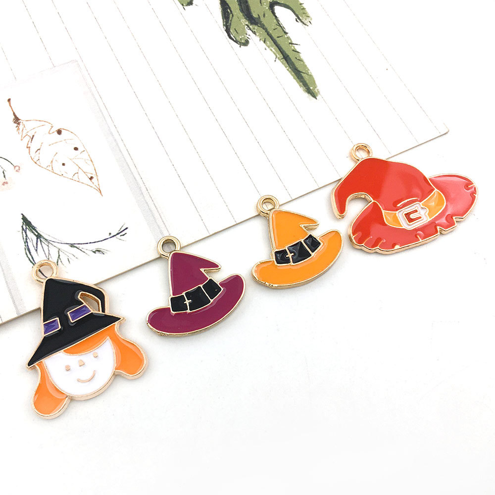 Halloween Oil Drip Alloy Charms Pendant