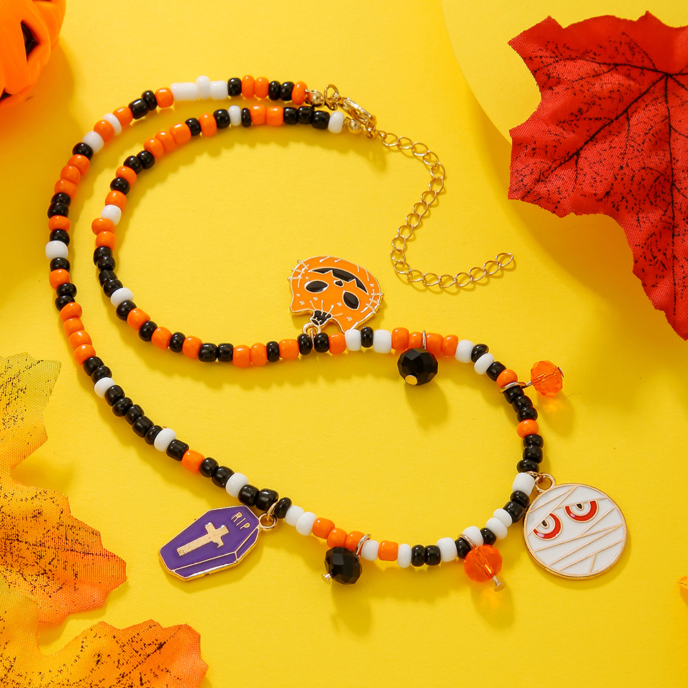 Adjustable Halloween Pendant Necklace