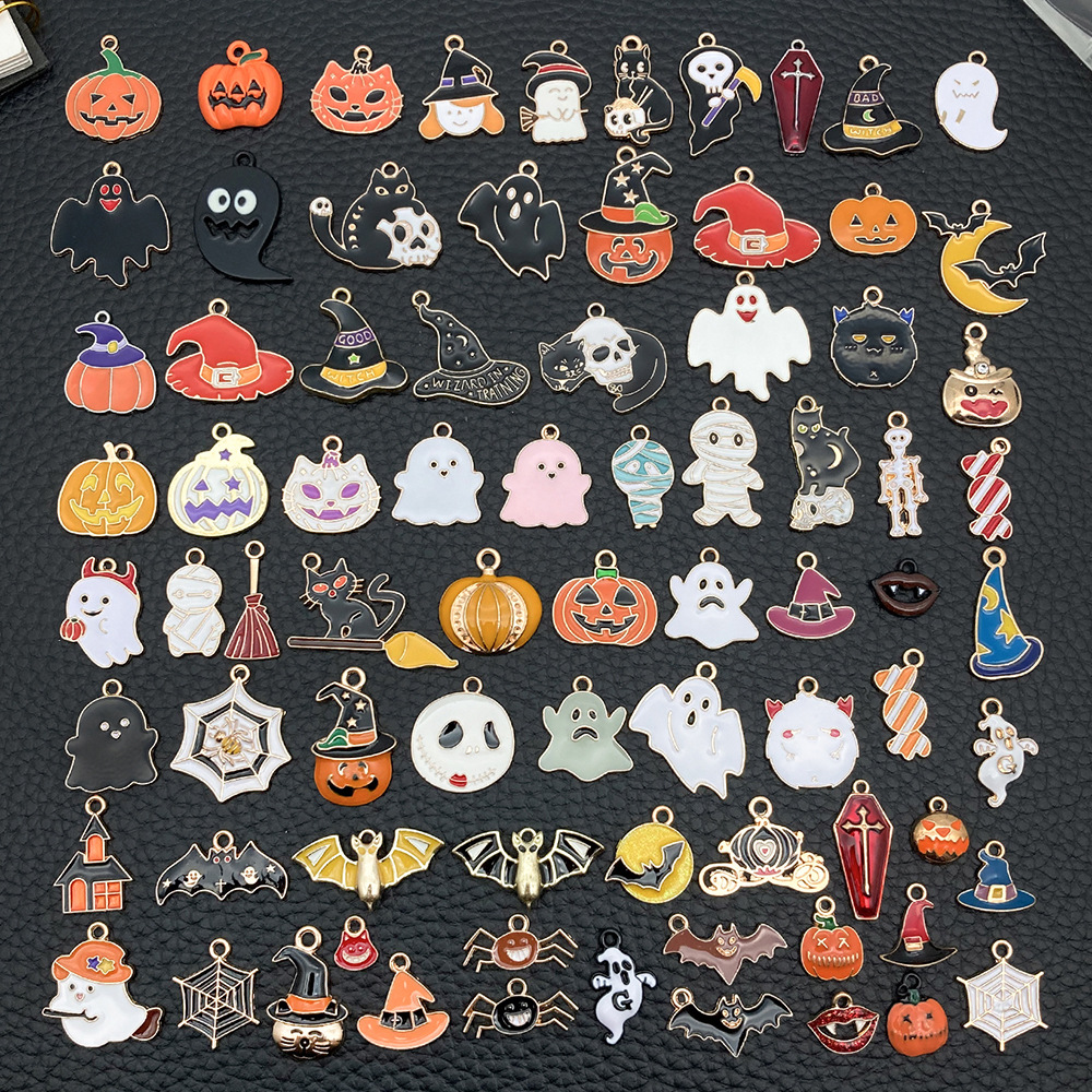 Halloween Oil Drip Alloy Charms Pendant