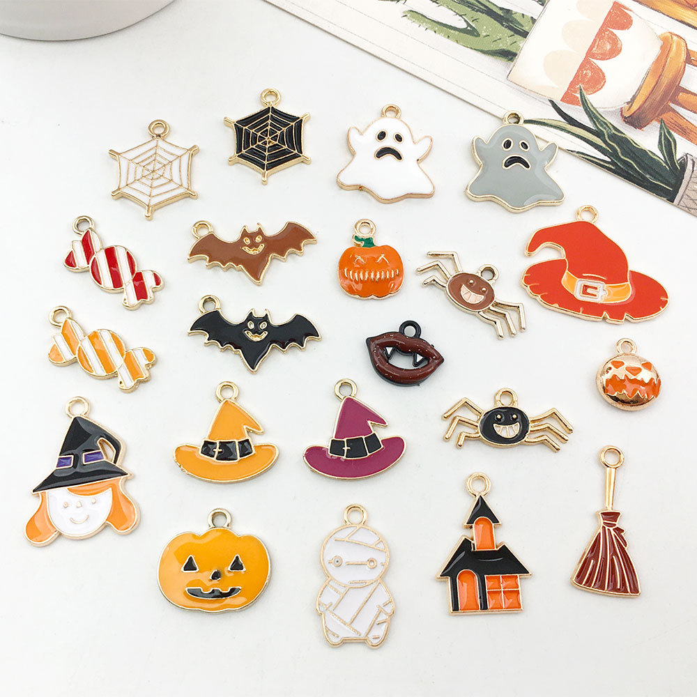Halloween Oil Drip Alloy Charms Pendant