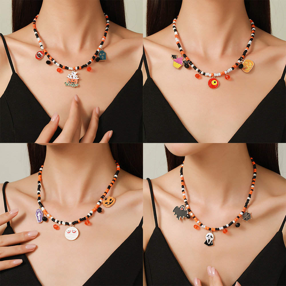 Adjustable Halloween Pendant Necklace