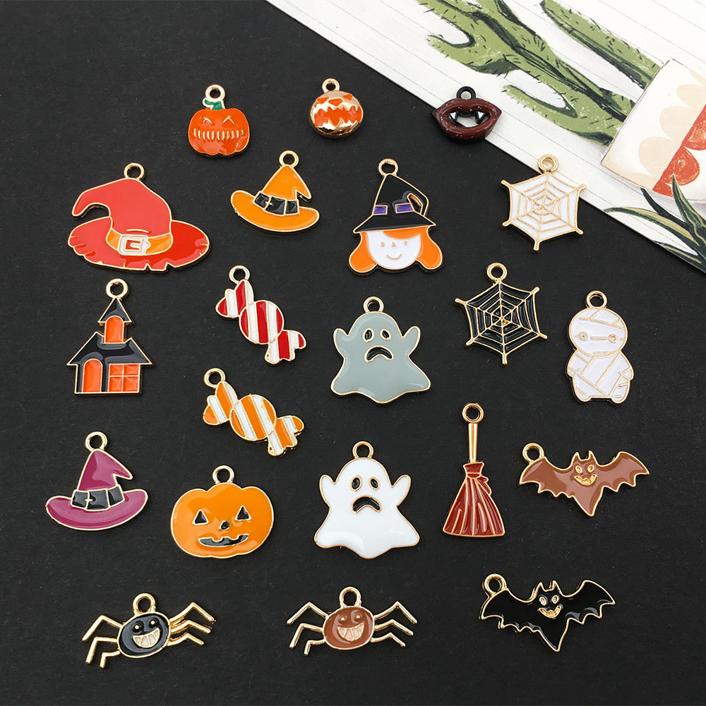 Halloween Oil Drip Alloy Charms Pendant