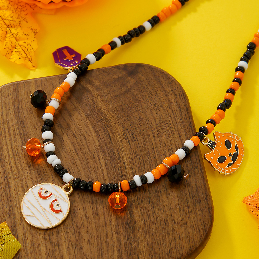 Adjustable Halloween Pendant Necklace