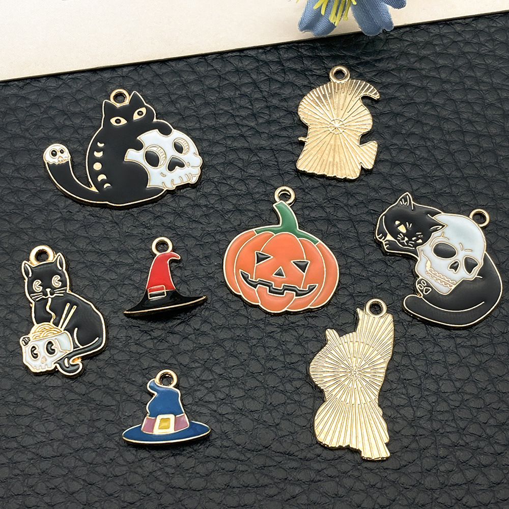 Halloween Oil Drip Alloy Charms Pendant