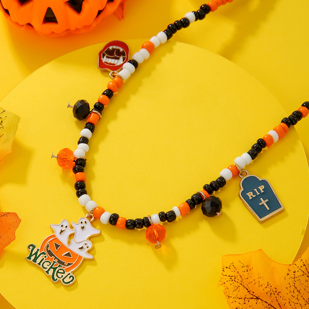 Adjustable Halloween Pendant Necklace