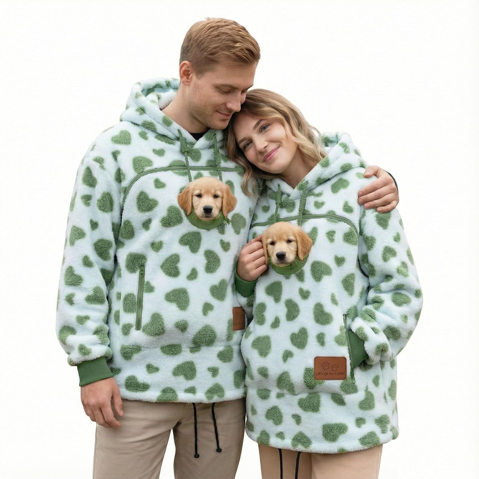 Women’s olive green hoodie option