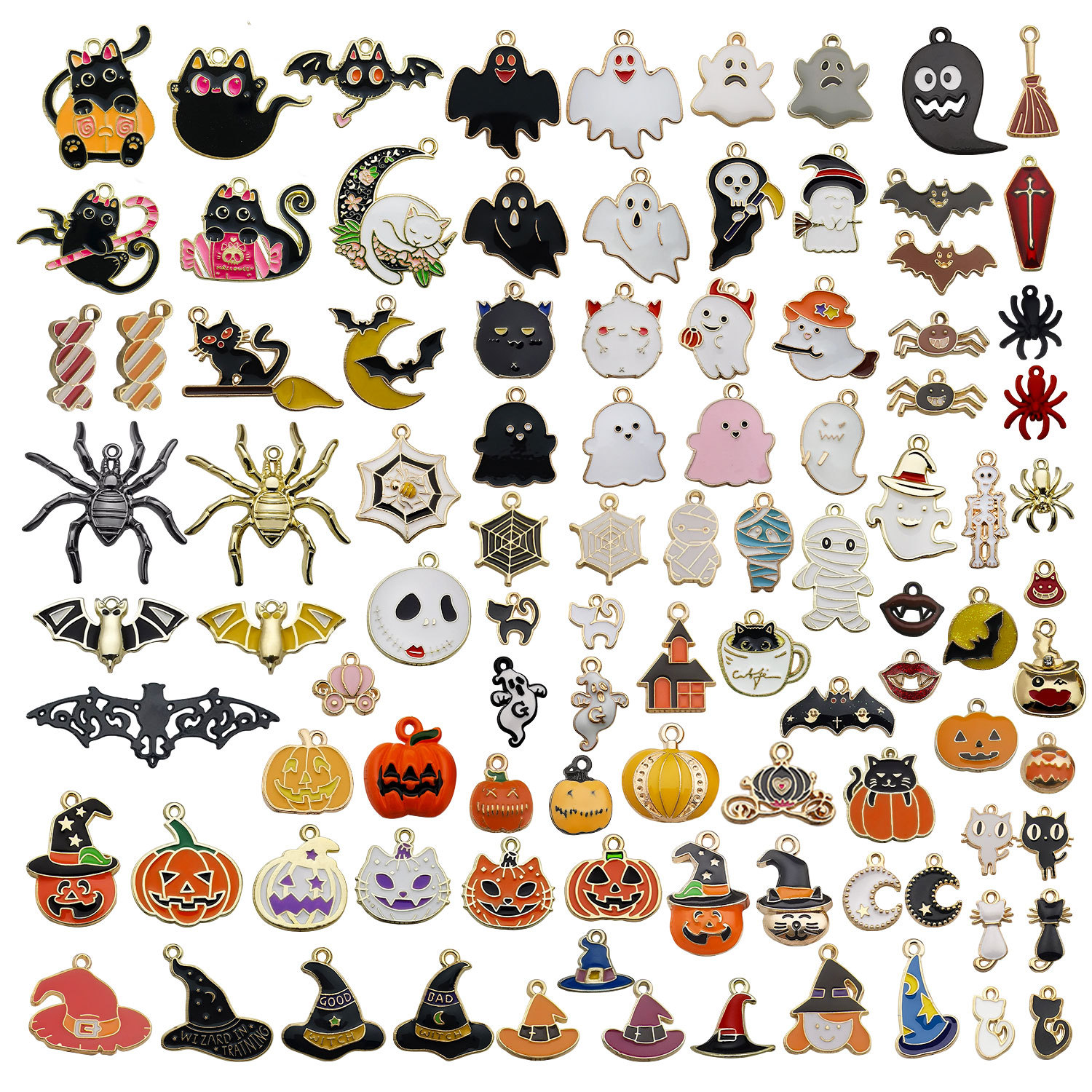 Halloween Oil Drip Alloy Charms Pendant