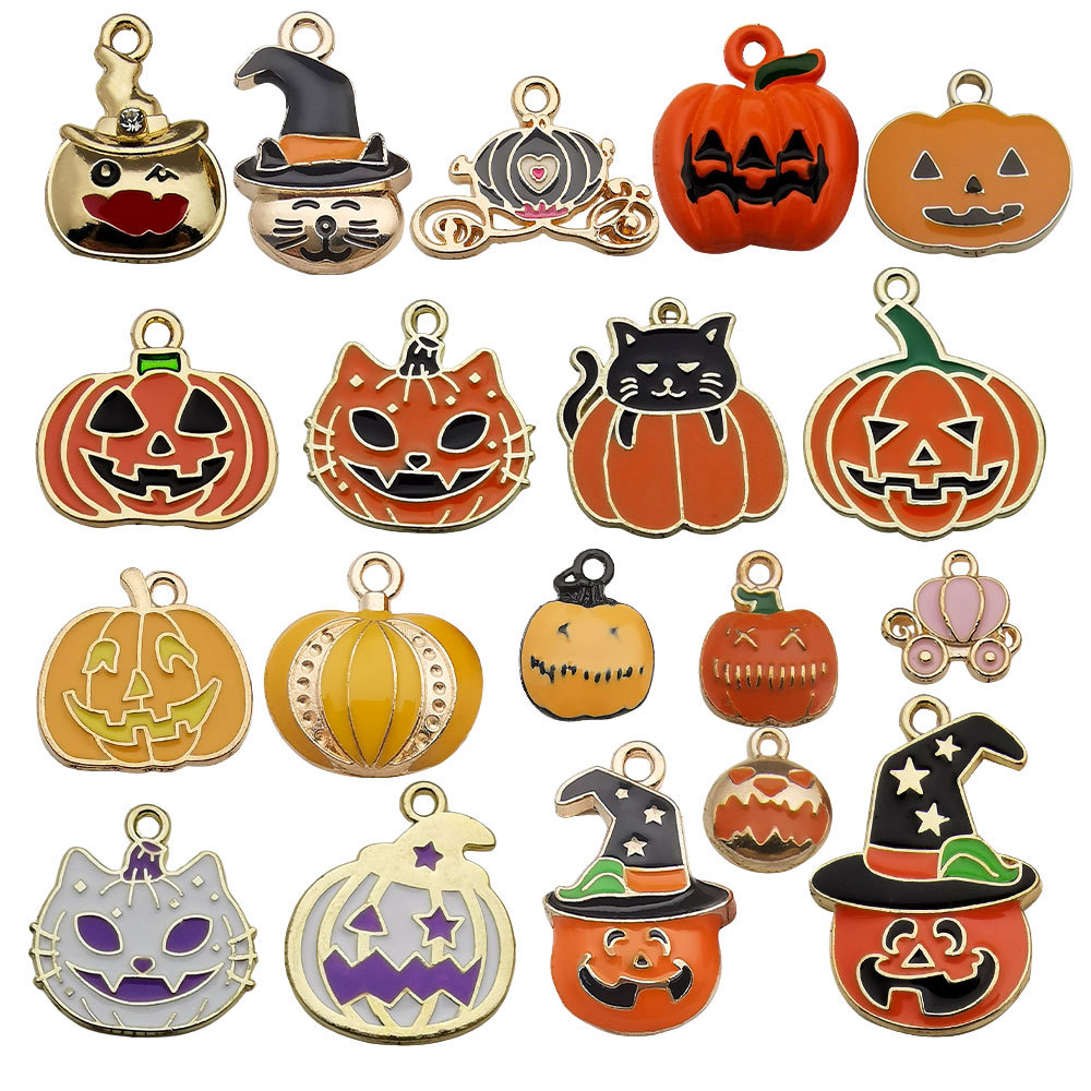 Halloween Oil Drip Alloy Charms Pendant