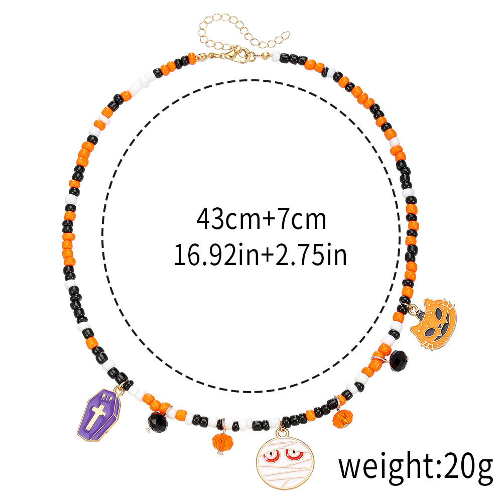 Adjustable Halloween Pendant Necklace
