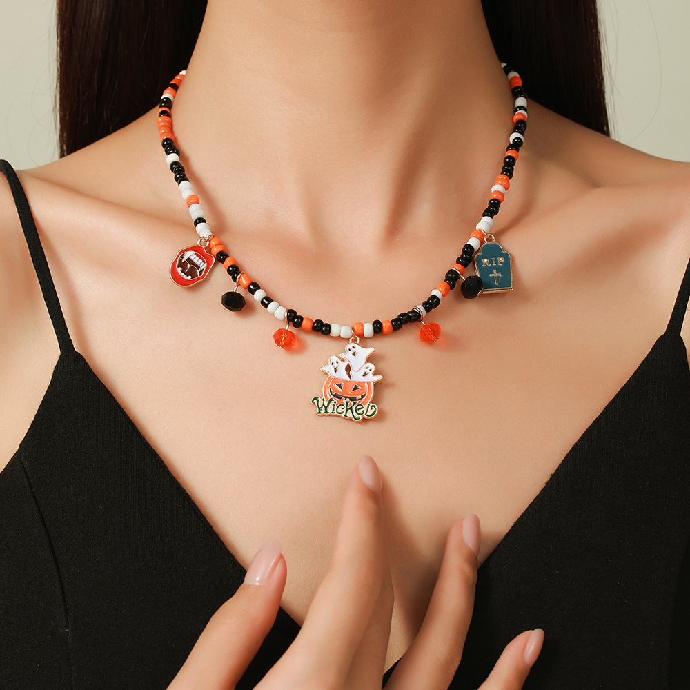 Adjustable Halloween Pendant Necklace
