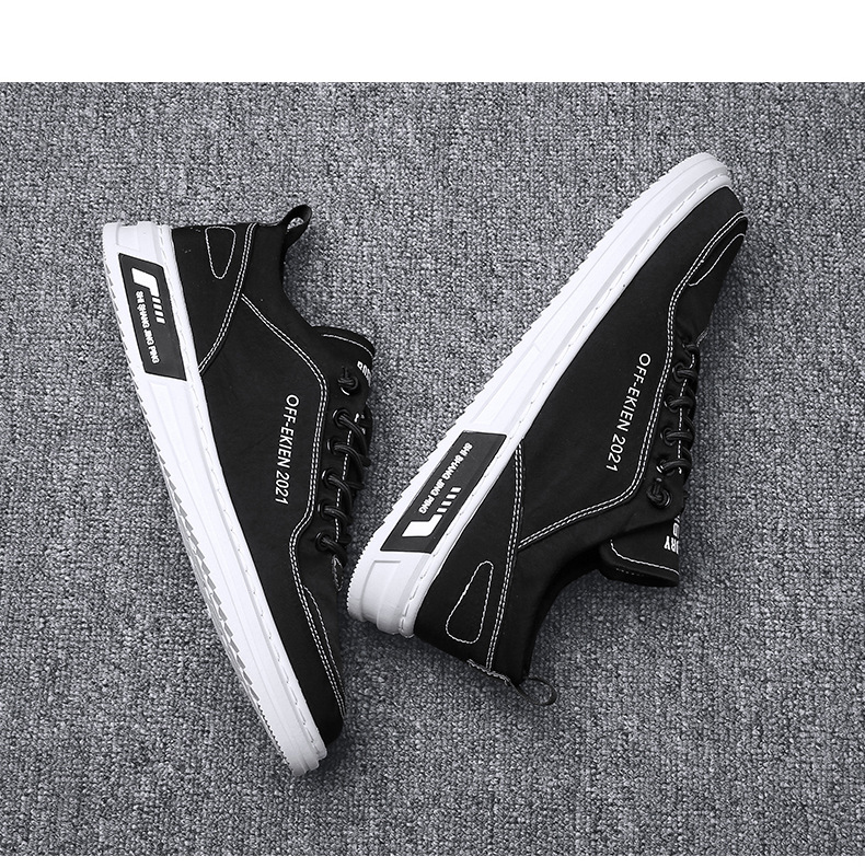 Detailansicht der Canvas-Schuhe