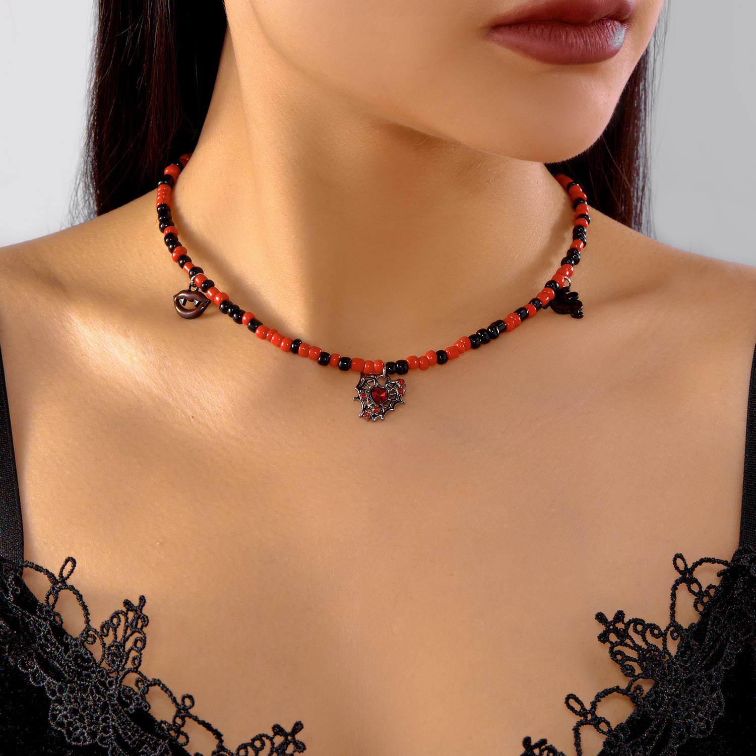 Adjustable Halloween Pumpkin Necklace
