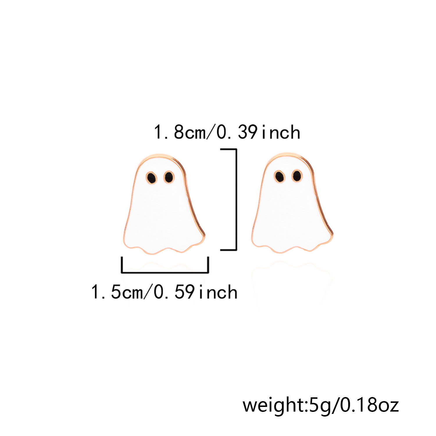 Necklace Earrings Set All-match Ghost Halloween Jewelry