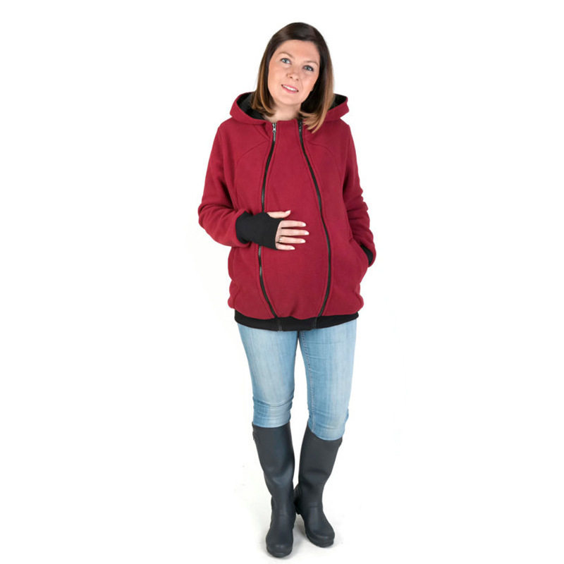 Women’s graphic wave-pattern hoodie