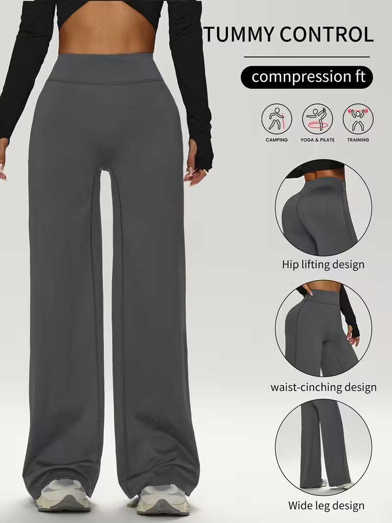 Women’s high-waist straight-leg yoga pants