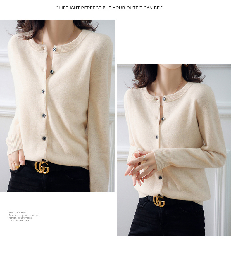 Women’s open cardigan layered outfit