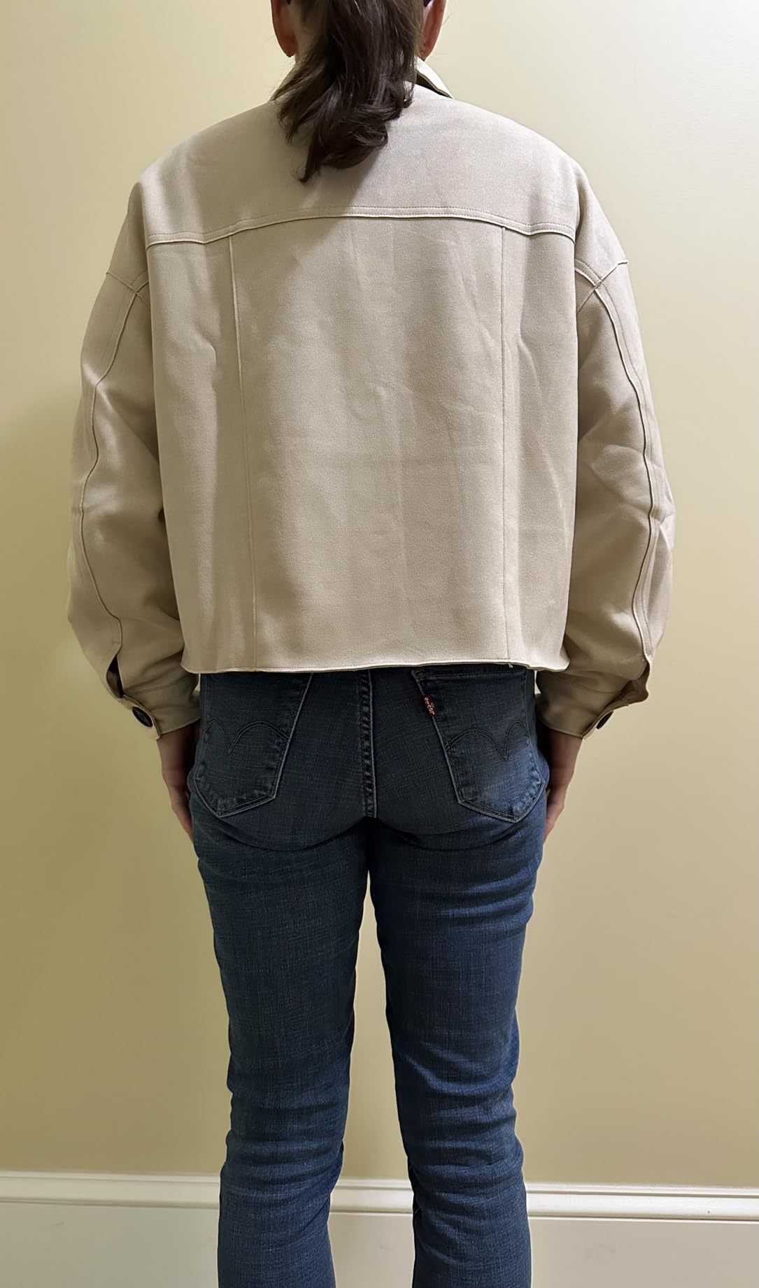 Black women’s button-front jacket