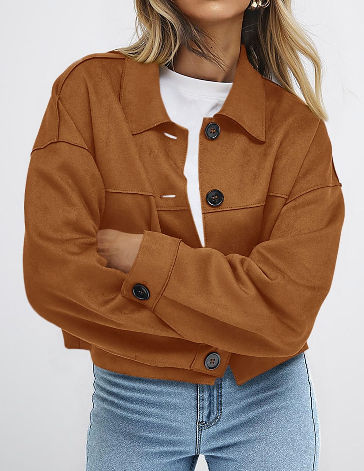 Suede-look jacket color options