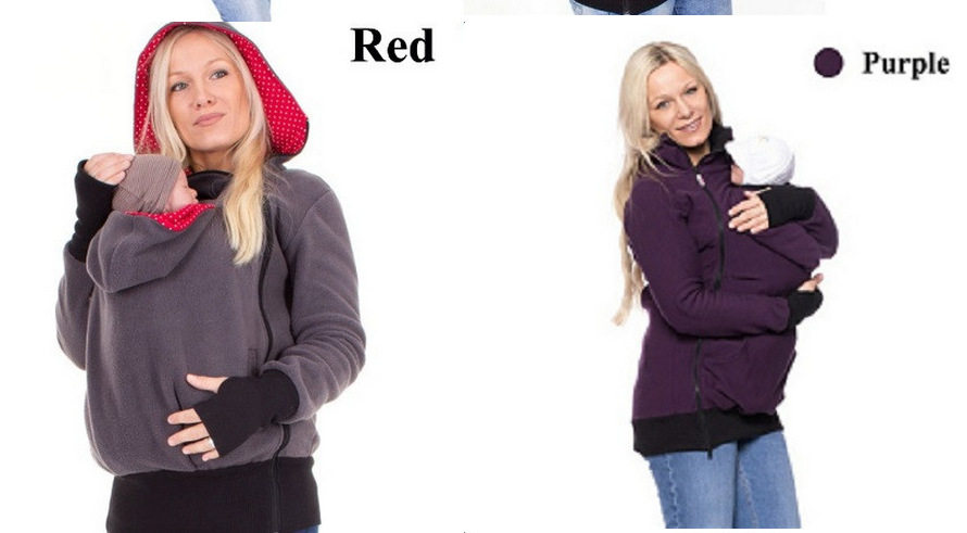 Color-block wave zip hoodie for women