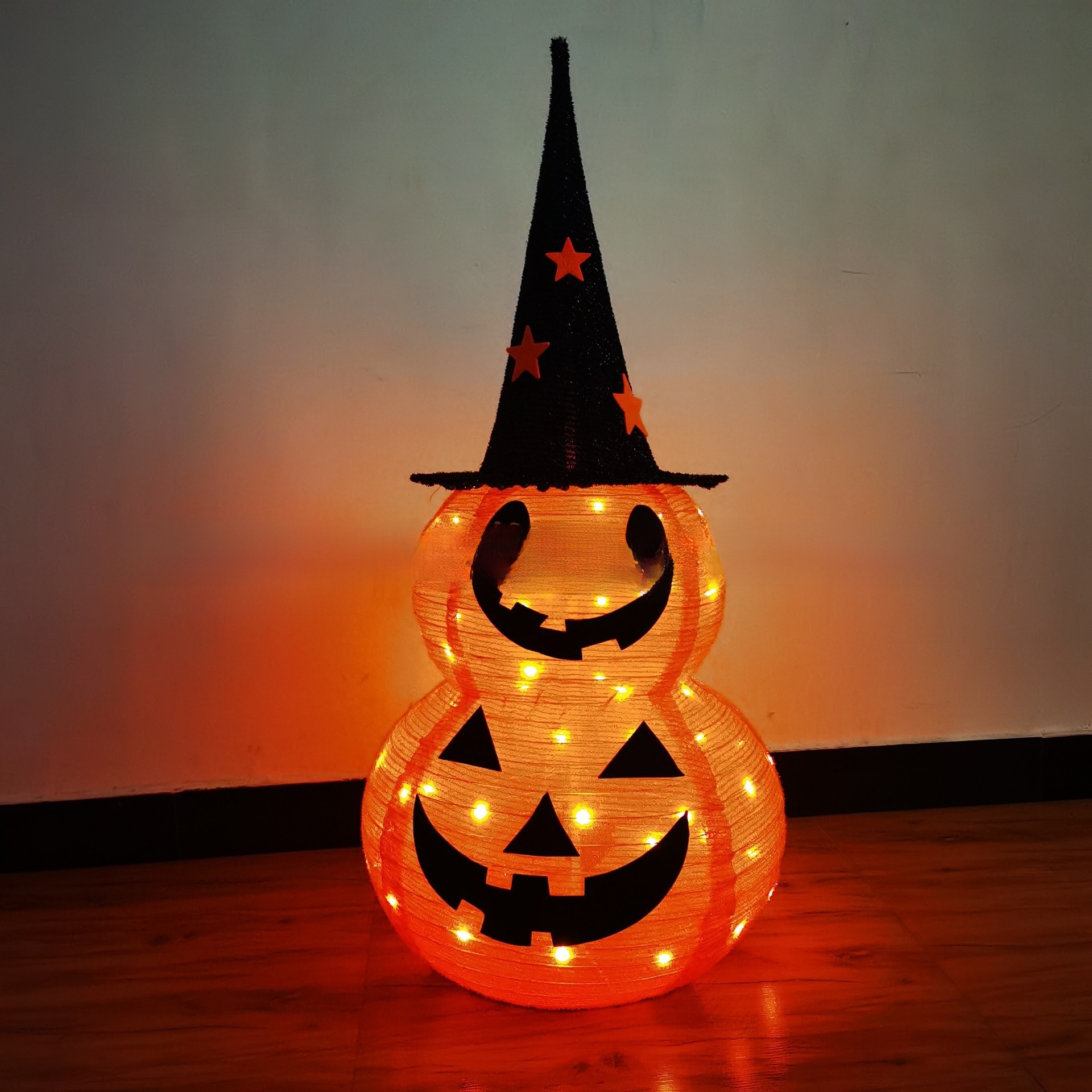 Halloween Decoration Folding Fabric Pumpkin Lantern