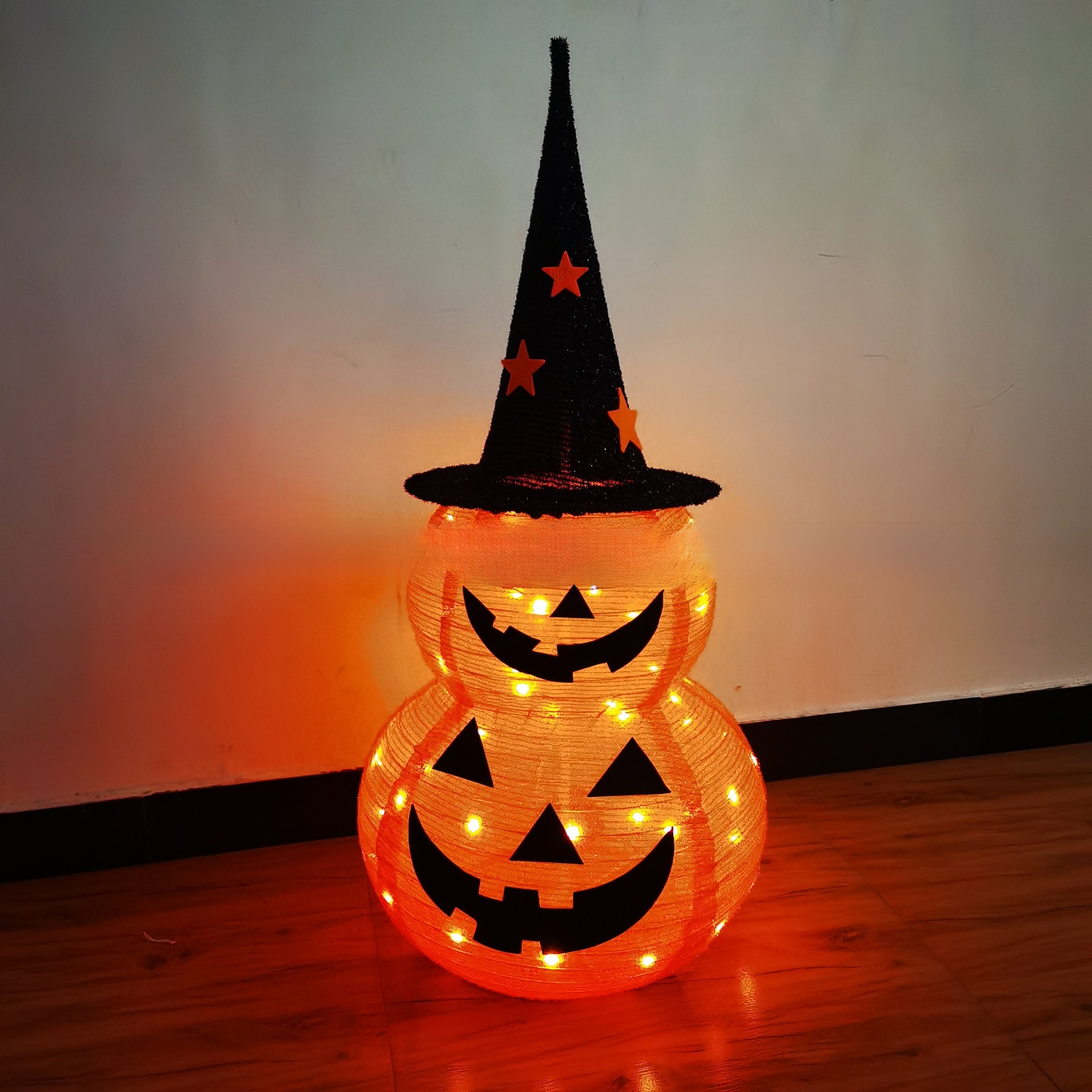 Halloween Decoration Folding Fabric Pumpkin Lantern