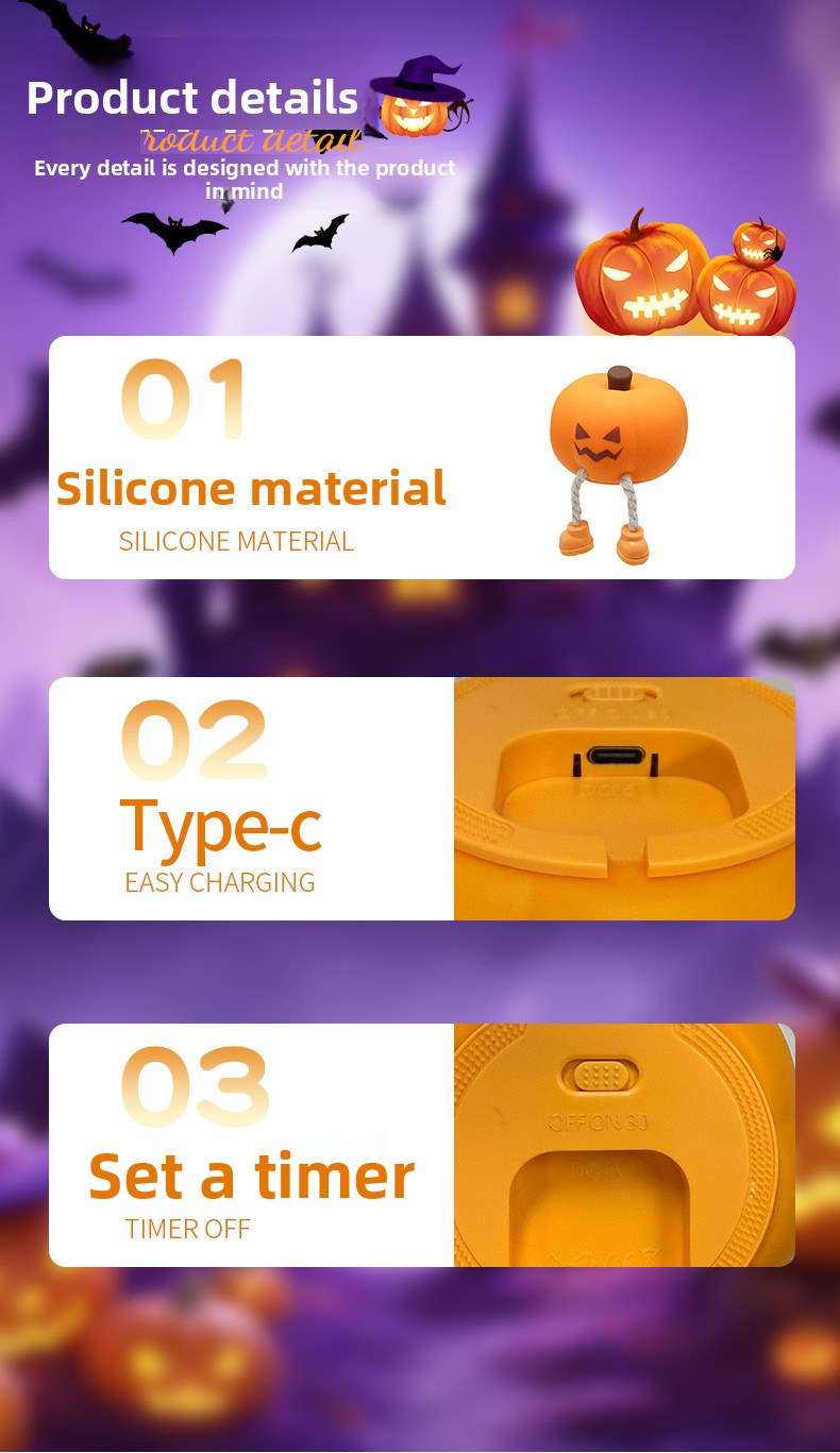 Halloween Silicone LED Night Light