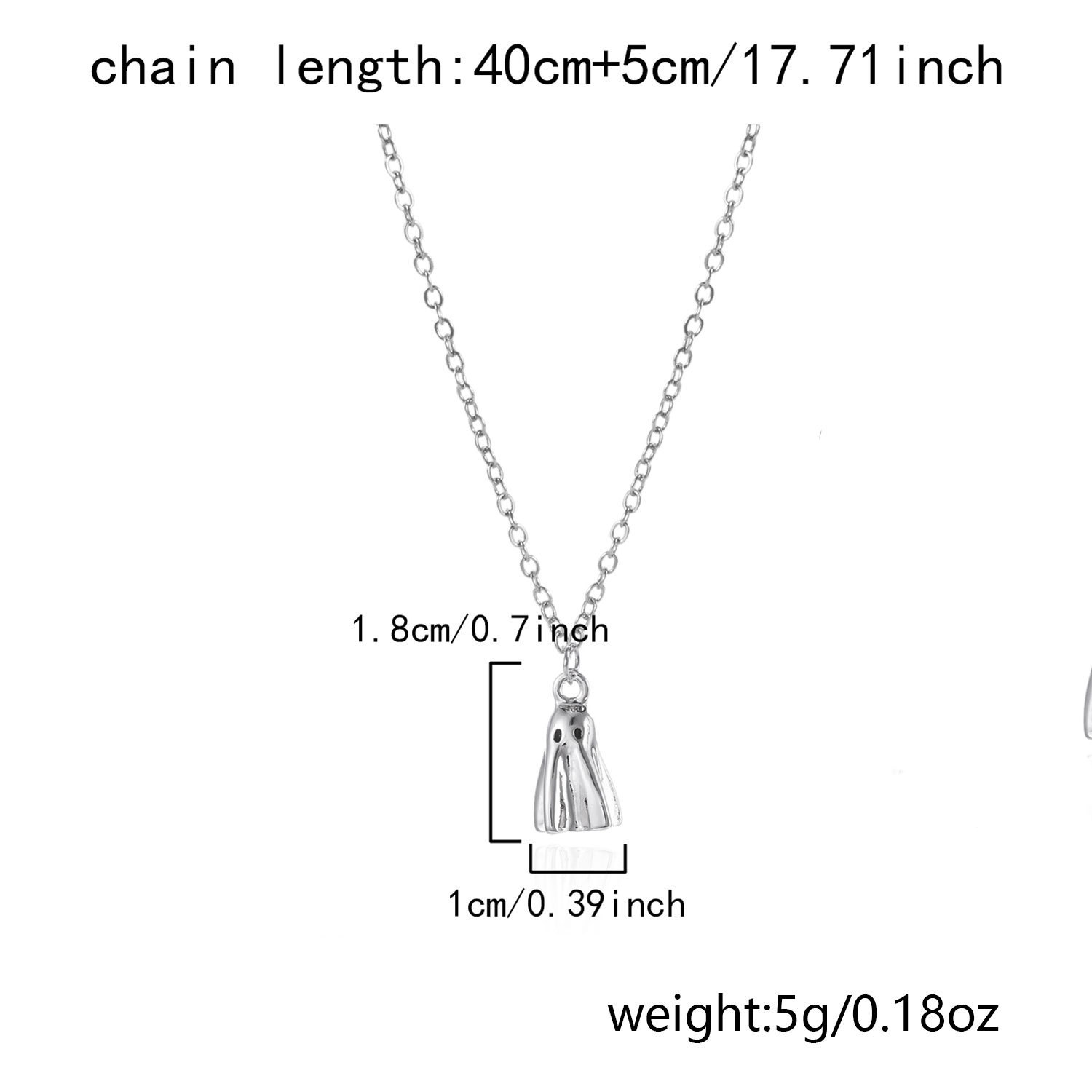 Necklace Earrings Set All-match Ghost Halloween Jewelry