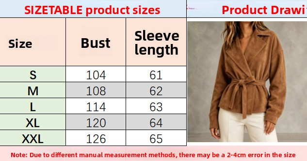 Women’s suede-look tie-waist jacket