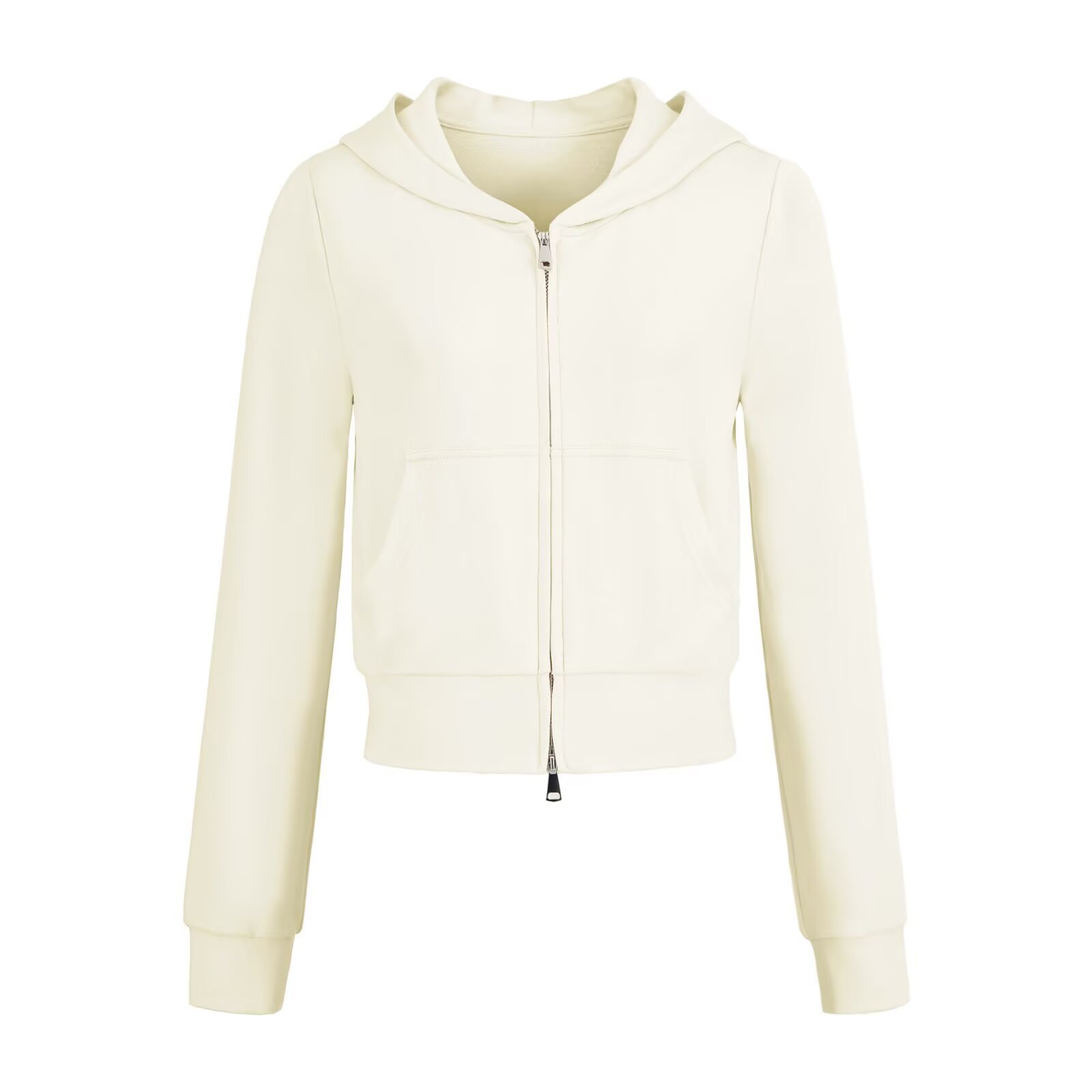 Cropped hoodie outfit detail