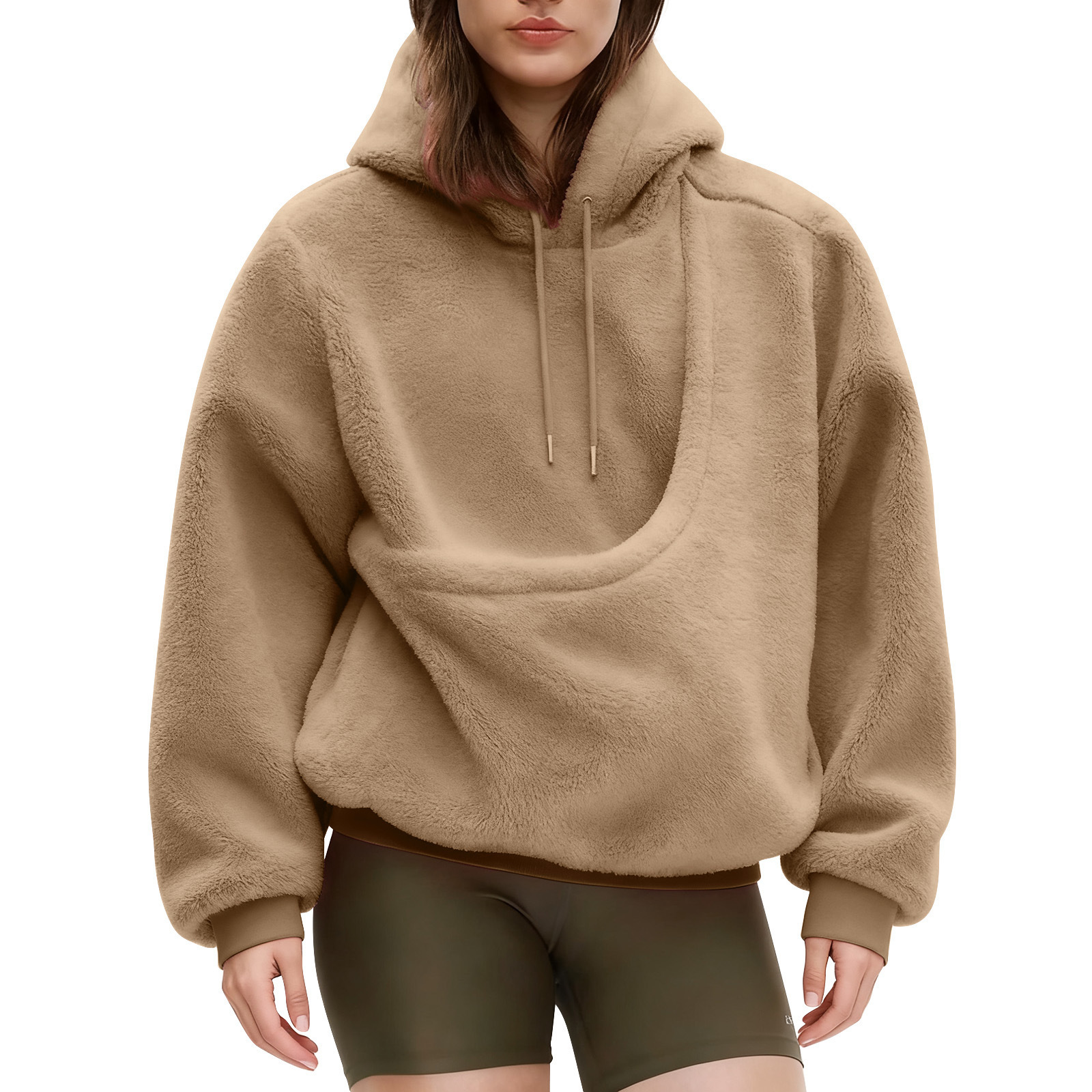 Plush pullover hoodie color options