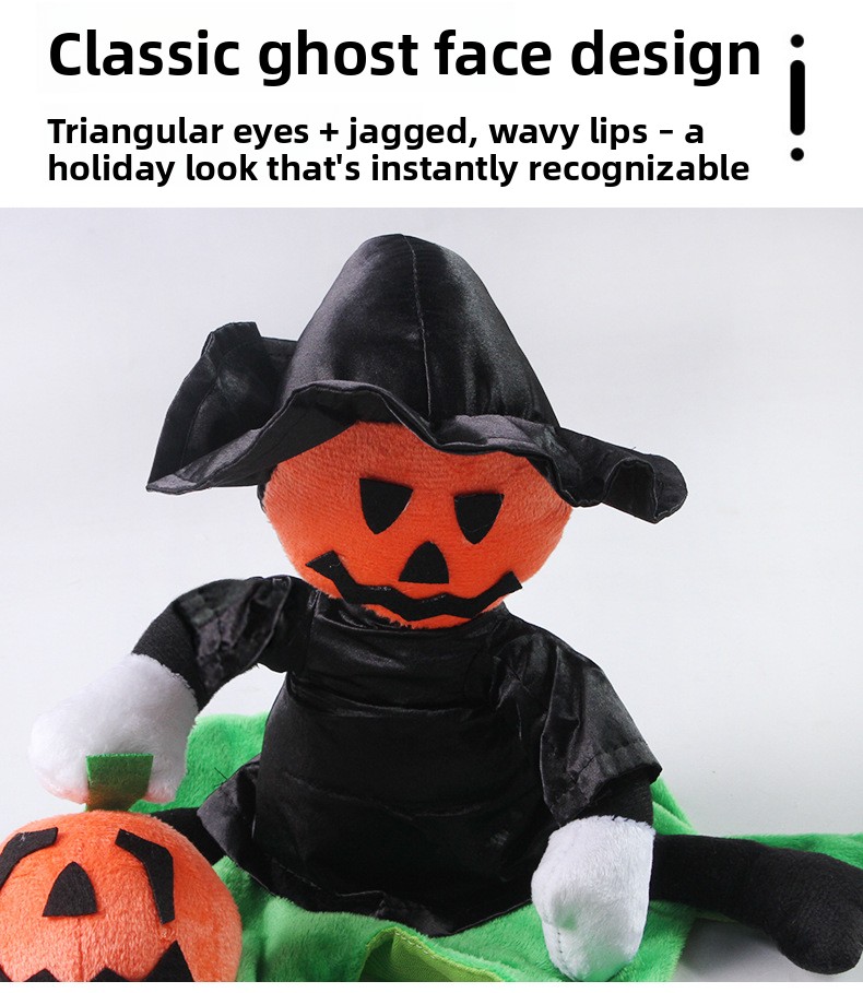 Halloween Pumpkin Knight Pet Costume