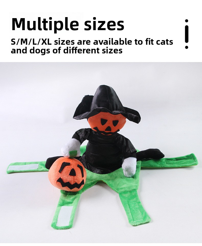Halloween Pumpkin Knight Pet Costume