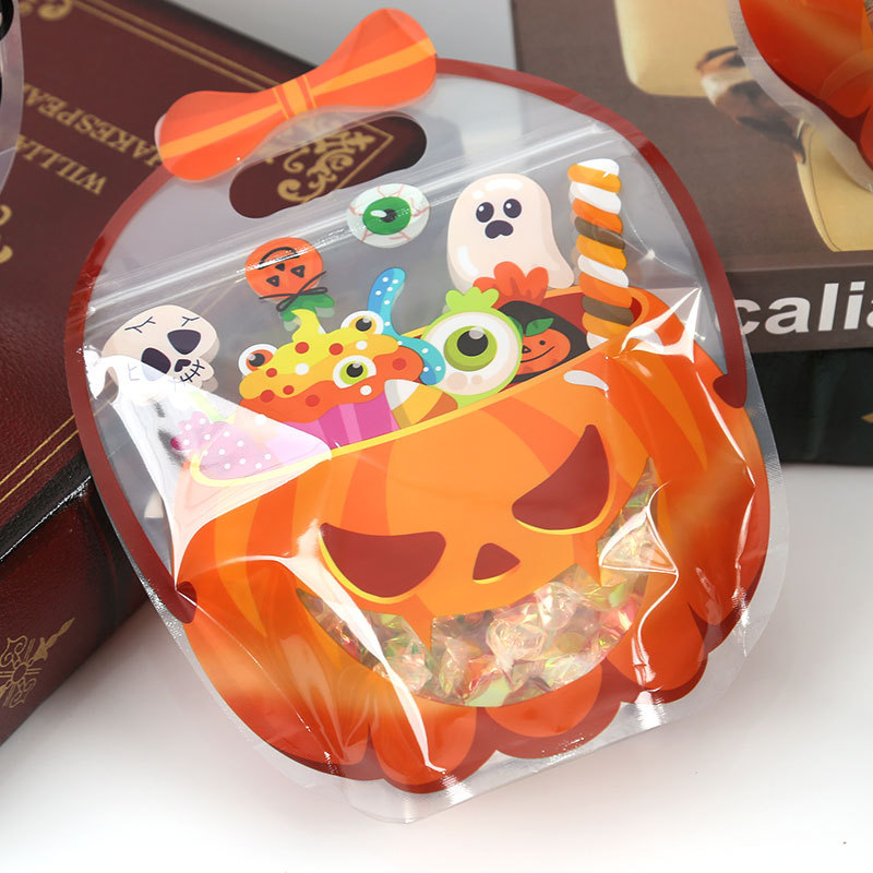 Halloween pumpkin pot candy bag